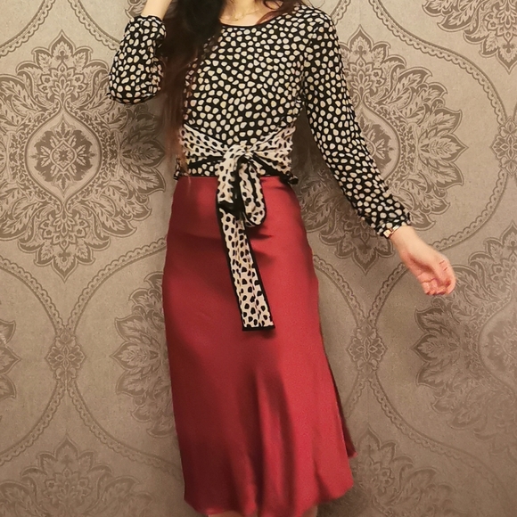 Custom made 100% silk skip skirt - Picture 2 of 6